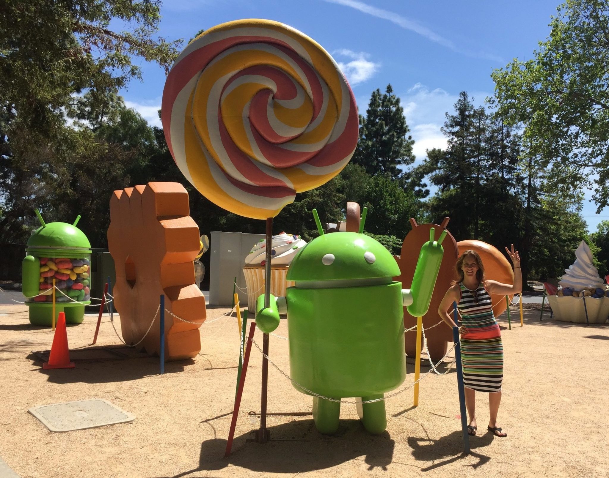 Google Headquarters Android Statues