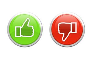 Positive and negative reviews