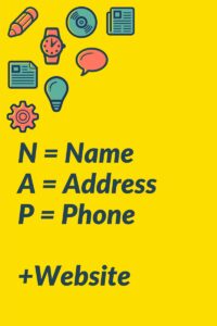 Local Search, NAP = Name, Address, Phone