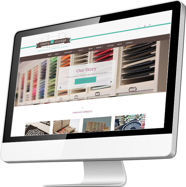 computer monitor displaying website