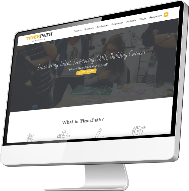 Tigerpath website on computer screen