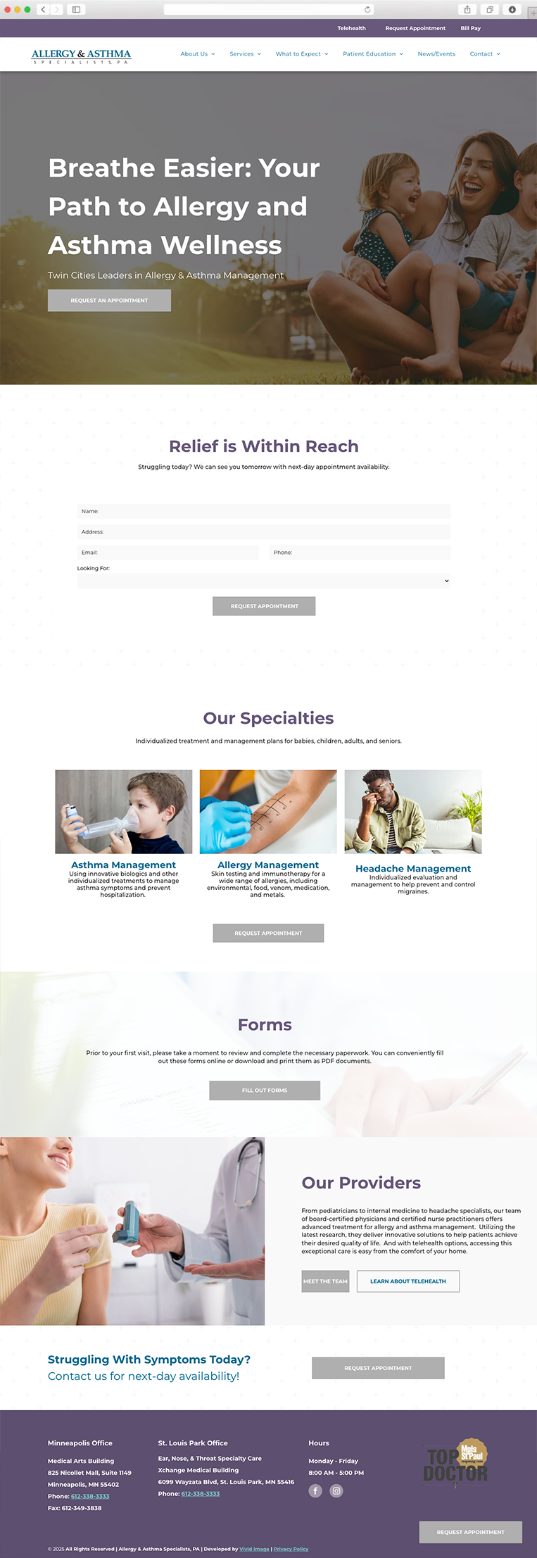 allergy asthma homepage