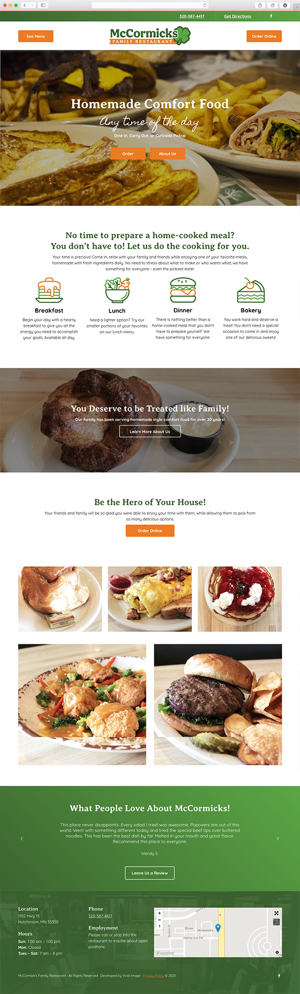 mccormicks restaurant home page