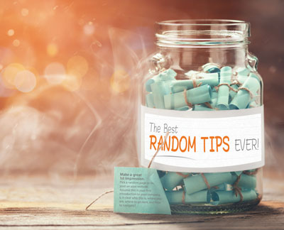 The Best Random Tips Ever Jar full of tips