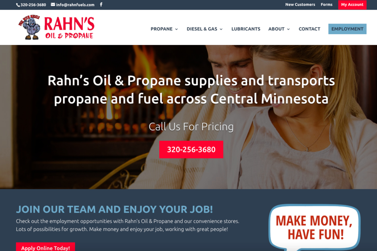 rahns oil and propane website