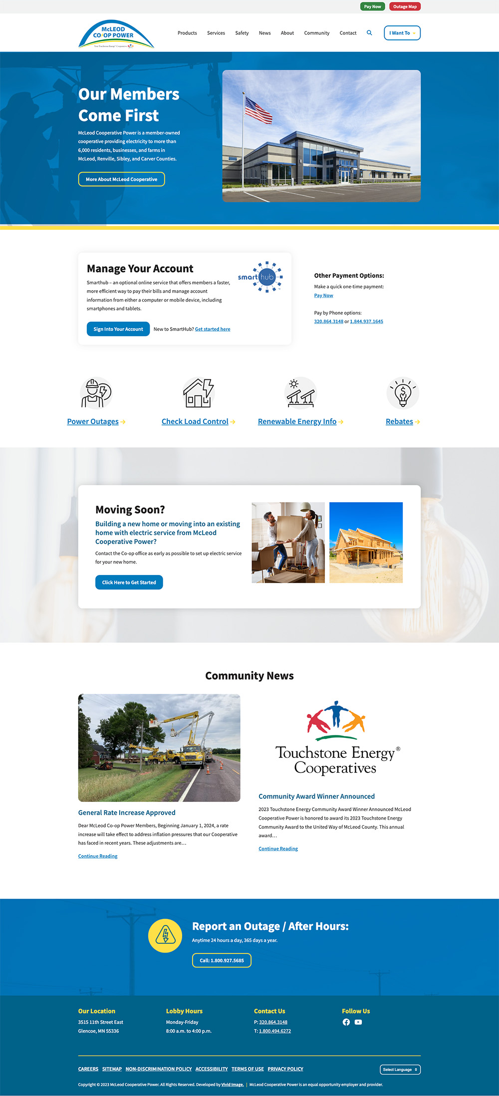 mcleod coop power home page