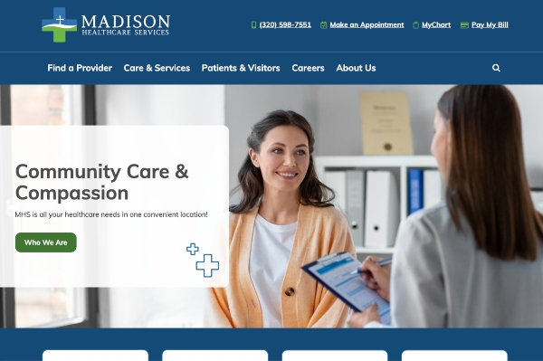 Madison Healthcare Services homepage