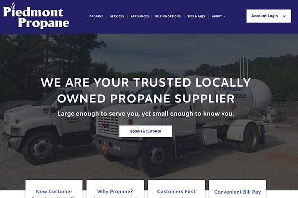 Piedmont Propane website