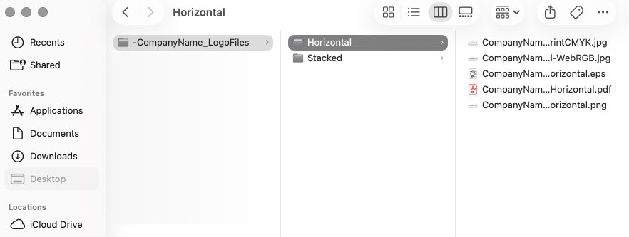 Example of file structure.