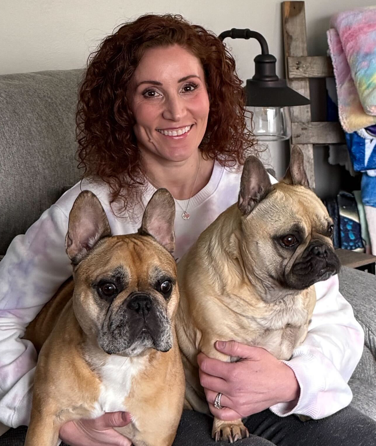 Karissa with her two dogs