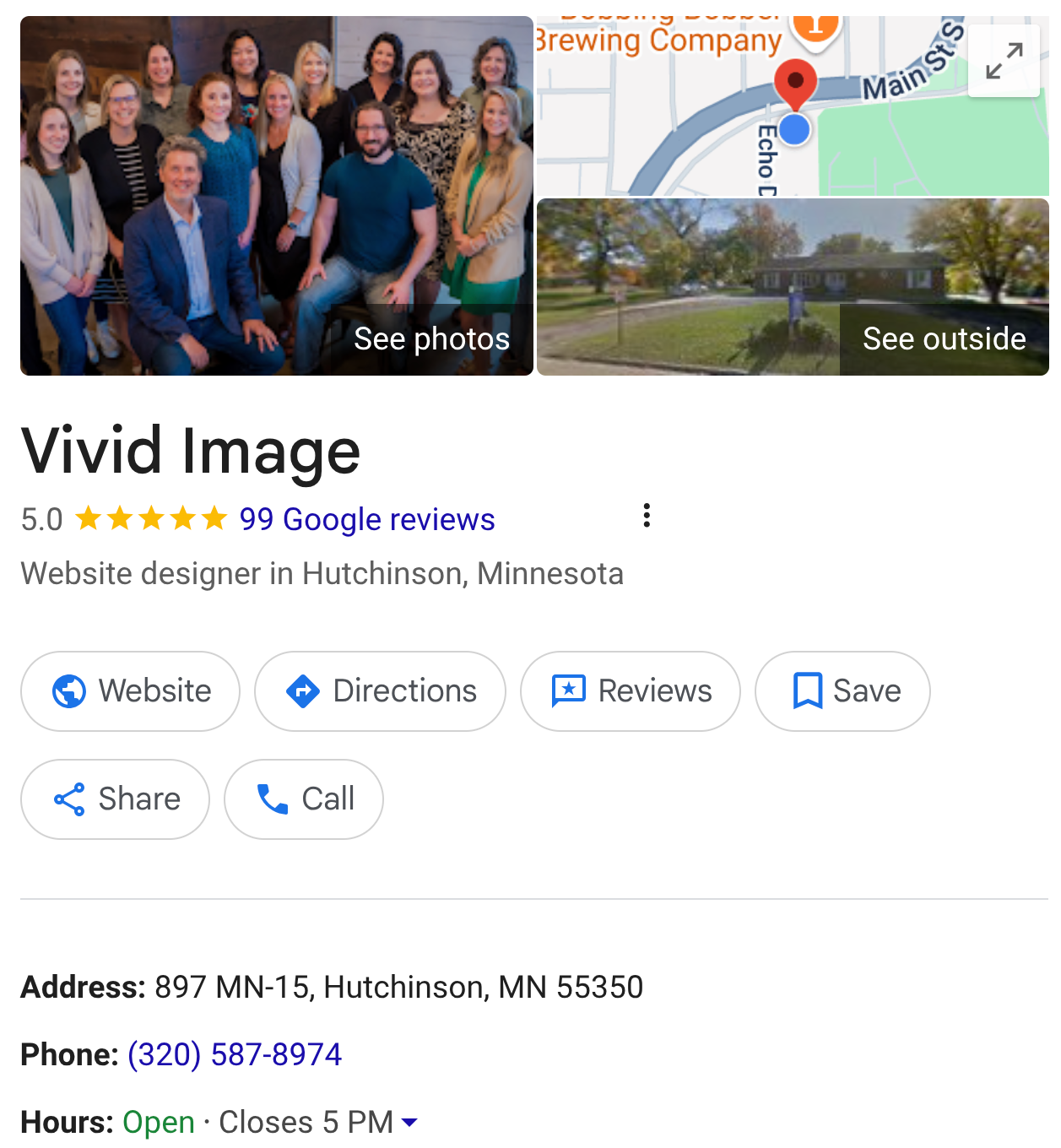 Vivid Image Google Business Profile