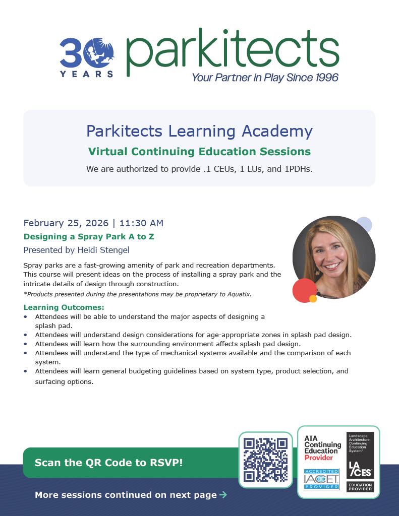 Parkitects' Learning Academy flyer page 1.