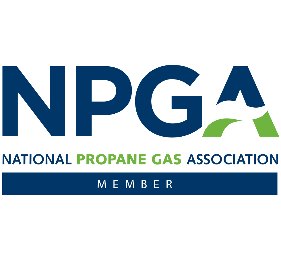 Logo of the National Propane Gas Association (NPGA), with NPGA in large blue letters and National Propane Gas Association below, Propane Gas in green. A blue bar at the bottom displays the word Member in white.